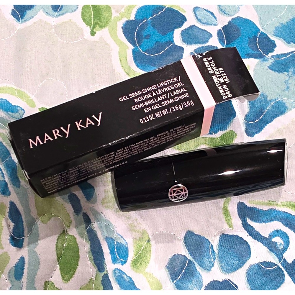 Mary Kay Gel Semi-Shine Lipstick Downtown Brown Stick 0.13 oz MPN 183278